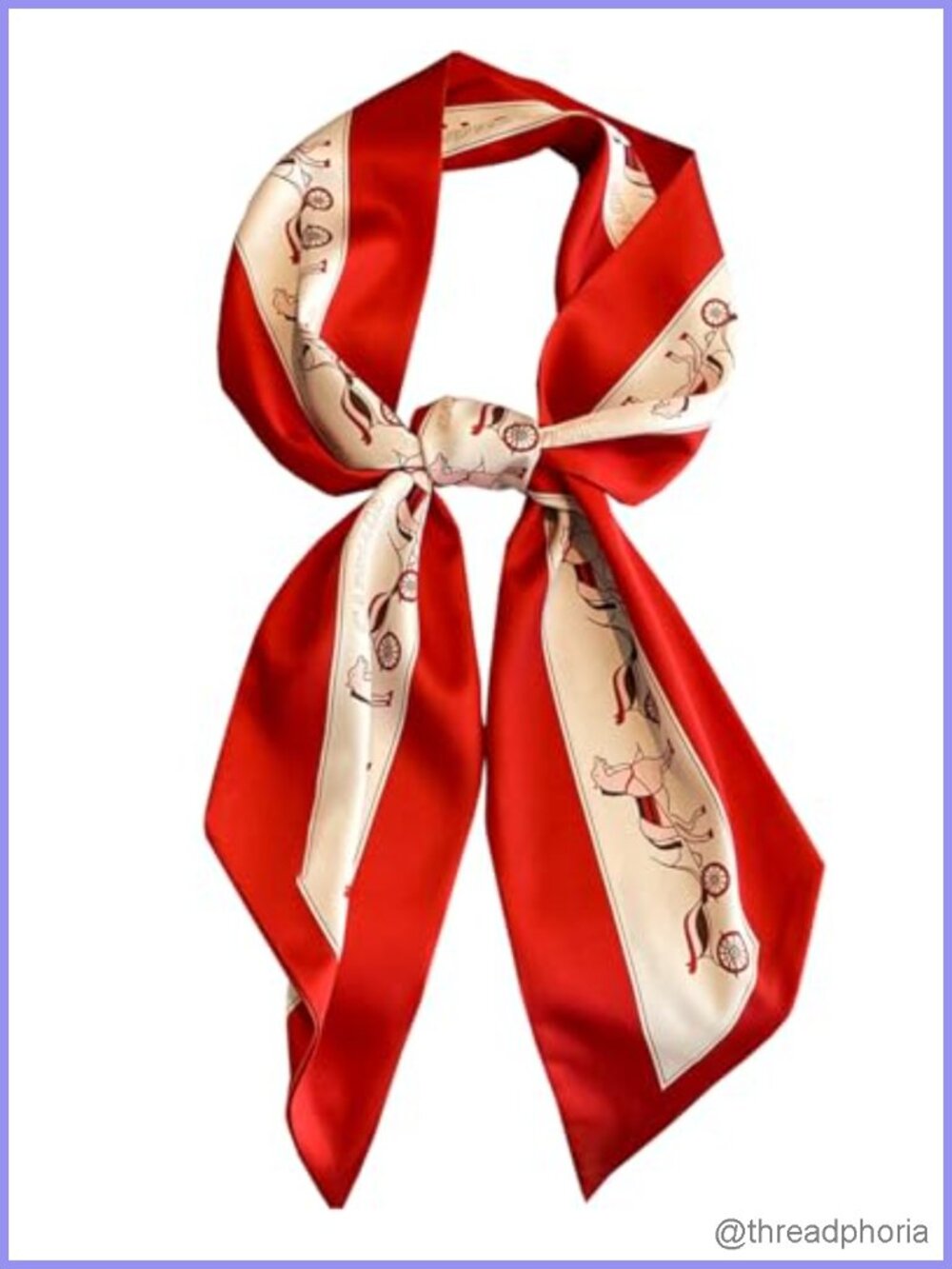 Silky Polyester Satin Scarf Long Skinny Head Scarf Neck Scarf Handbag Accessory